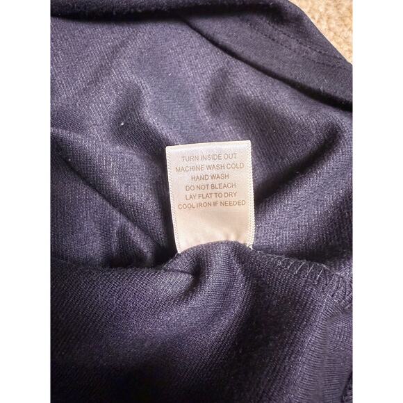 Bebop Grey Black Fitted Dress Women Size M Ruffle Scoop Neck Casual D874 - Picture 9 of 12